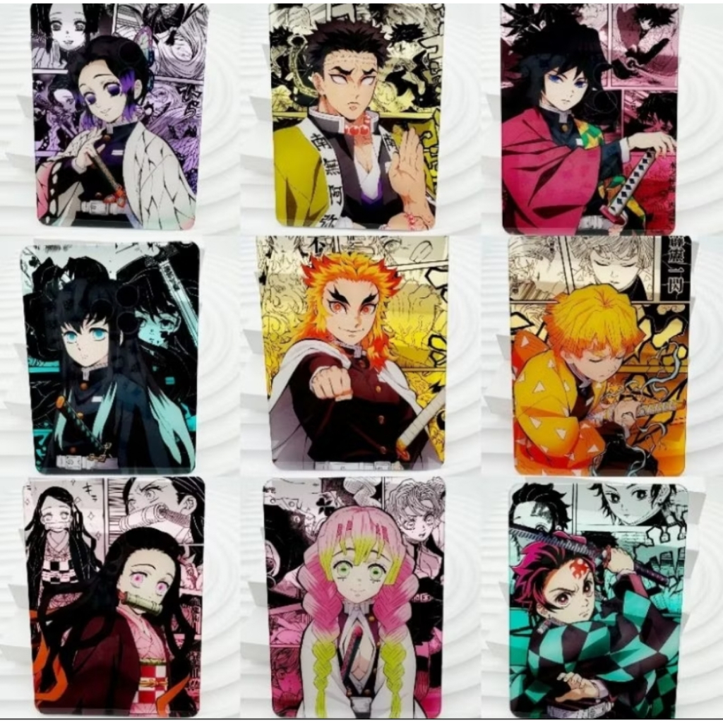 Demon Slayer Anime Series Acrylic Card Collection Nezuko Tanjiro ...