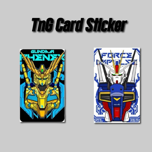 ( Gundam 00 Series) Touch n Go Card Sticker Cover / Waterproof Good ...