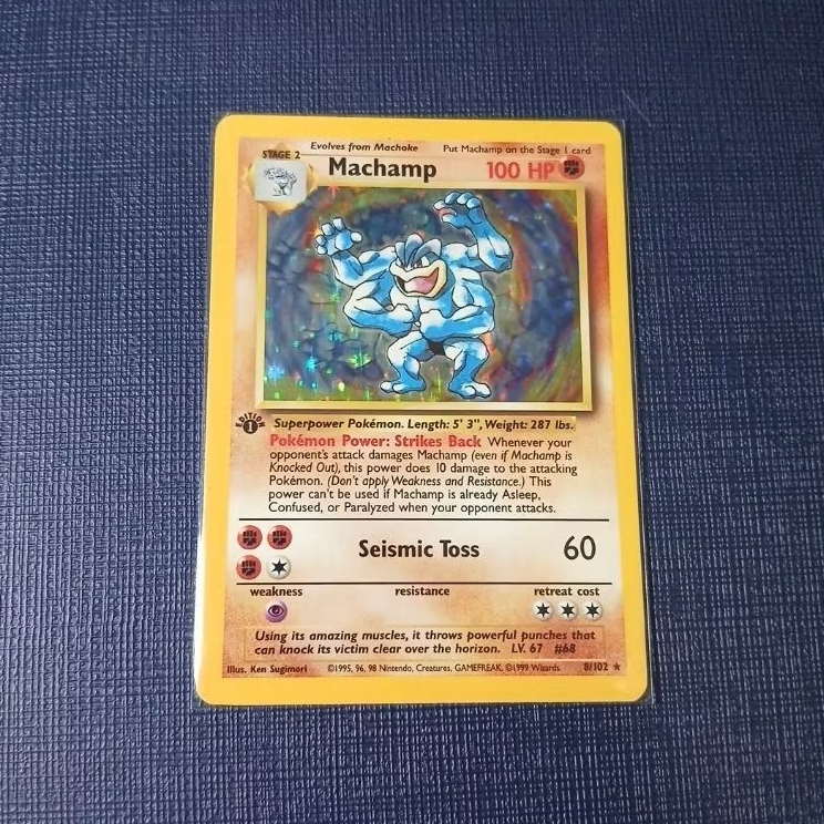 Machamp First Edition 8/102 Base Set Deck Exclusive Holo English ...