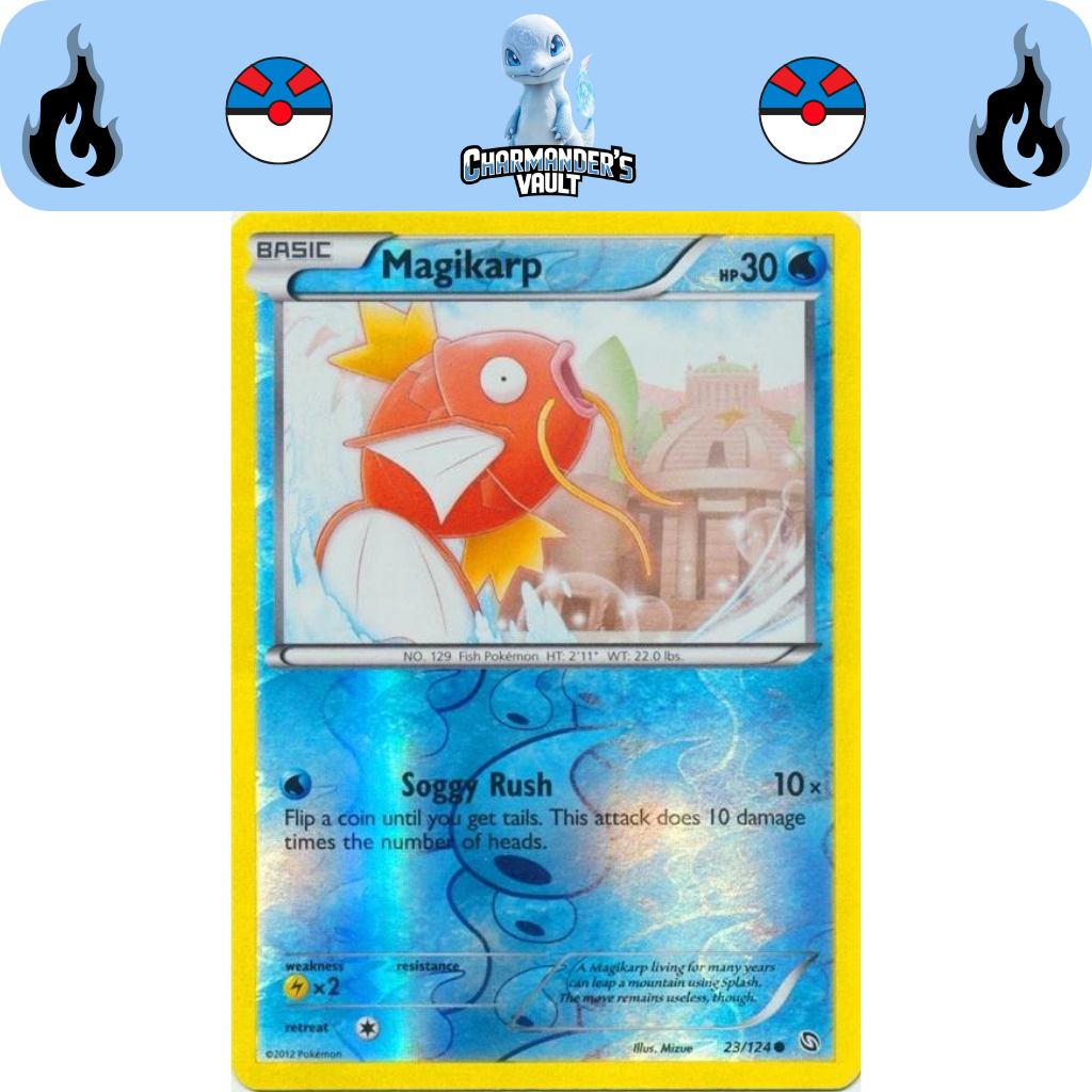 Magikarp [Reverse Holo] 023/124 Black & White Dragon Exalted Modern ...