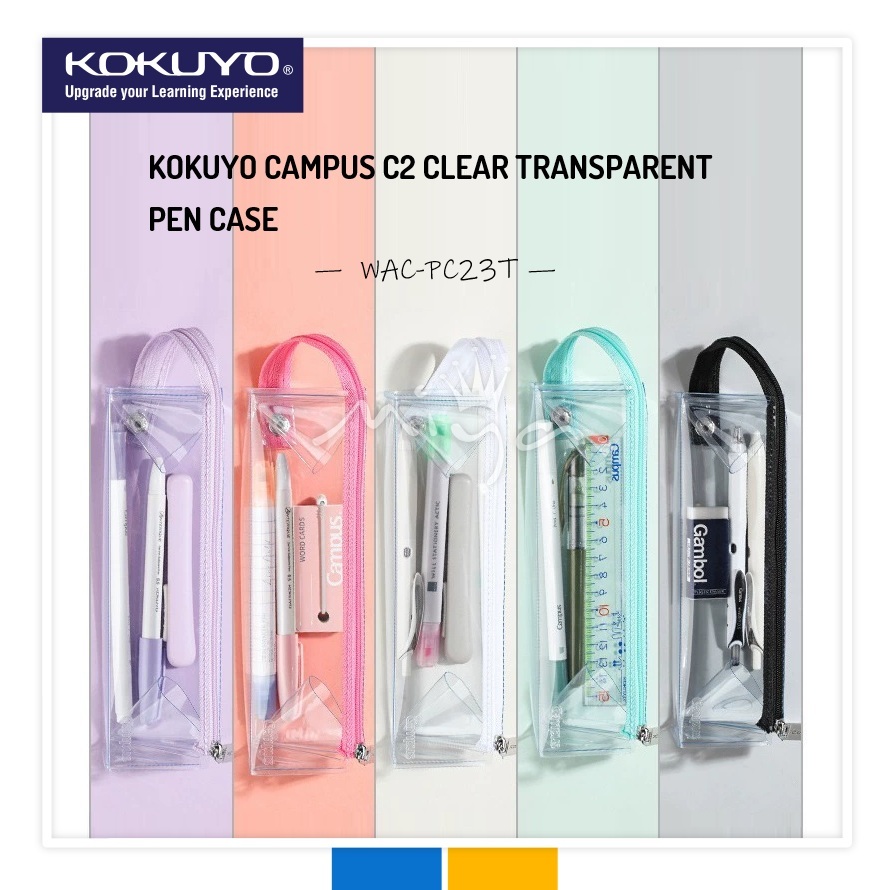 KOKUYO CAMPUS C2 CLEAR TRANSPARENT PEN TRAY PEN CASE | Shopee Philippines