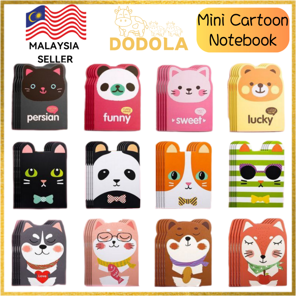 DODOLA Mini Cartoon Notebook For Kid Pocket Book Notepad Stationery ...