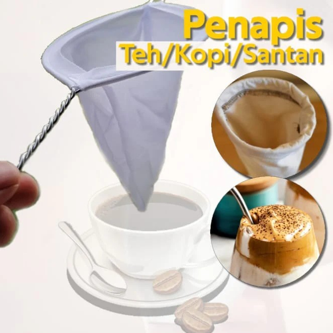 Coffee Tea Strainer Filter Cotton Nylon Filtrator Soy Milk Coconut ...