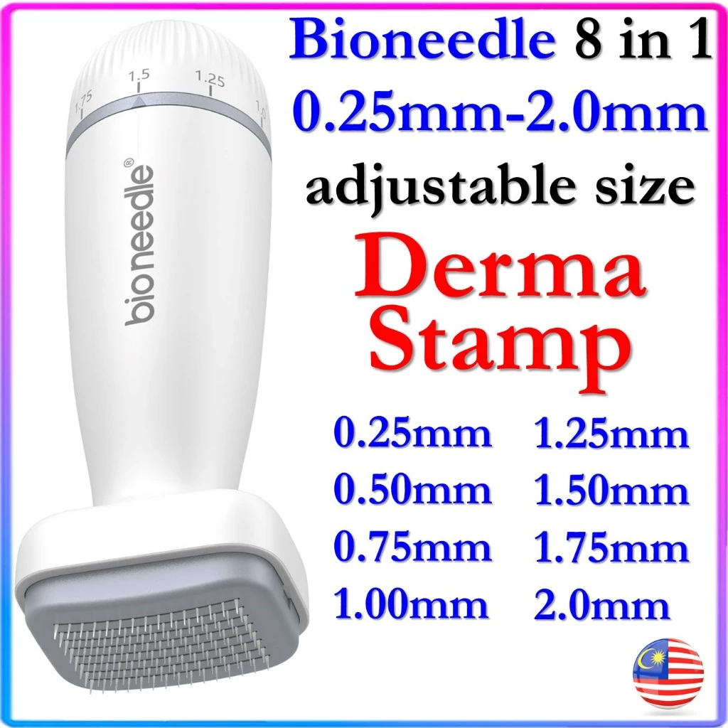 bioneedle 8 in 1 Adjustable size 0.25mm-2.00mm 120 stainless steel ...