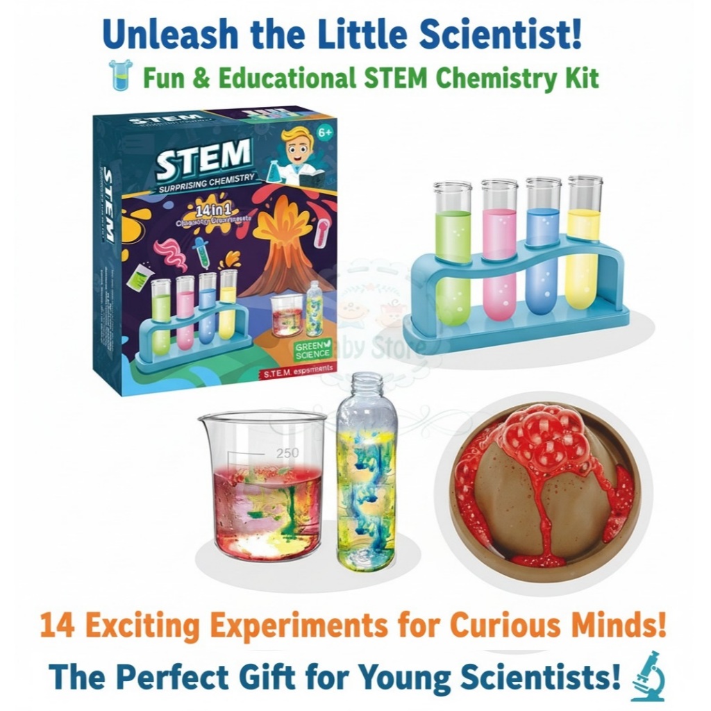STEM 14 in 1 Science Experiment Kit Educational Learning Chemistry ...