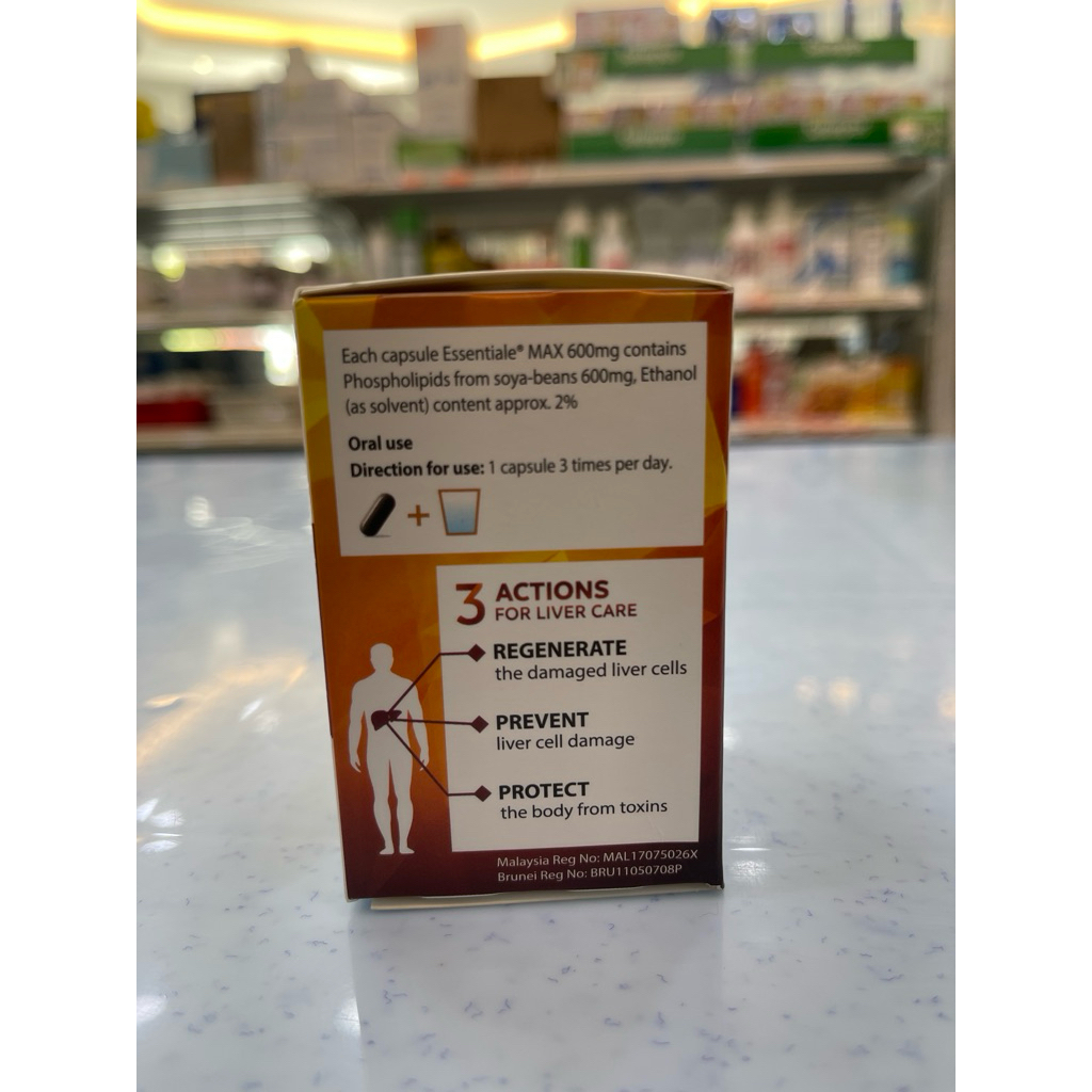 Essentiale Max 600mg Phopholipids ( Liver Care Supplement ) | Shopee ...