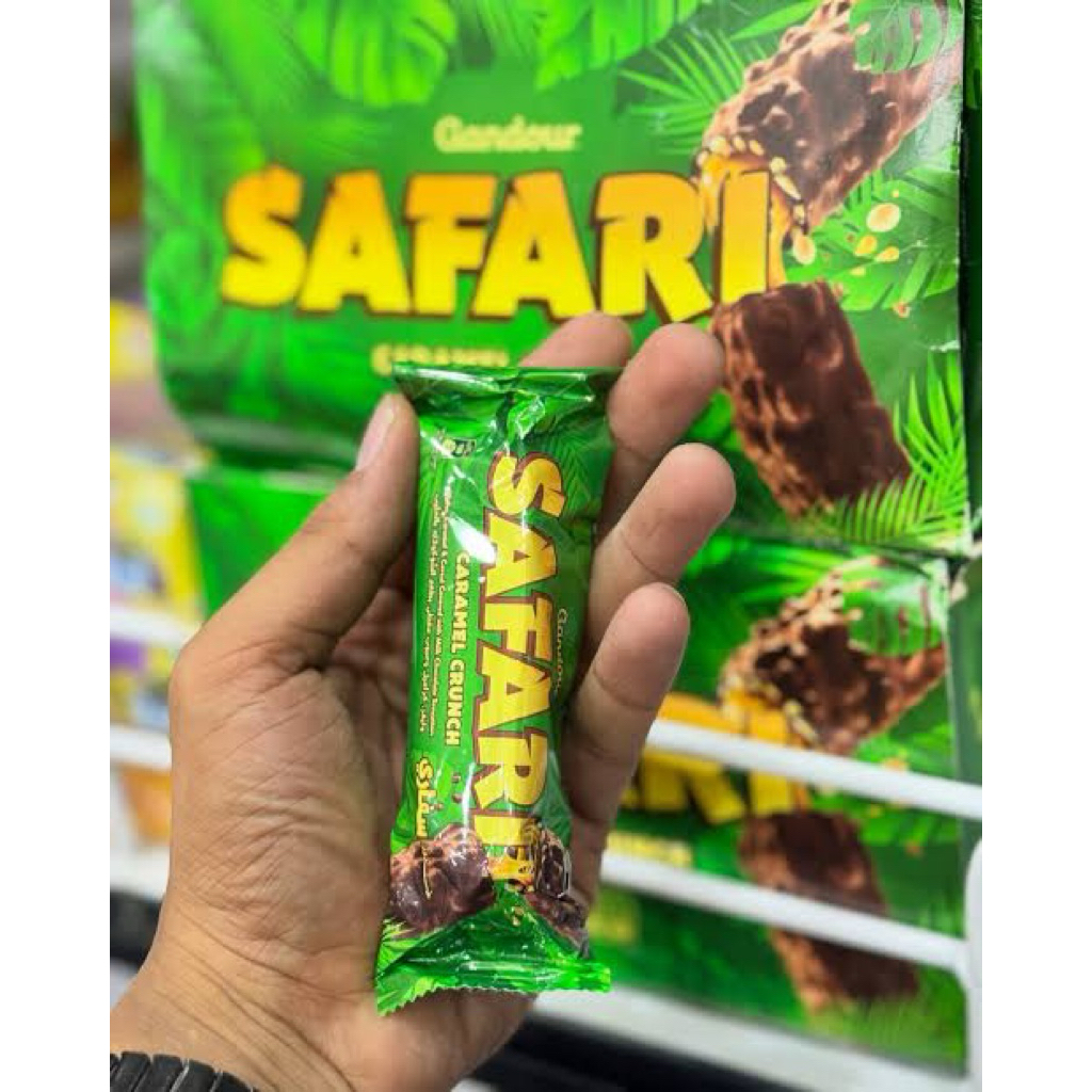 Viral Gandour Safari Caramel Chocolate 12pcs Box Rasa Caramel Crunch ...