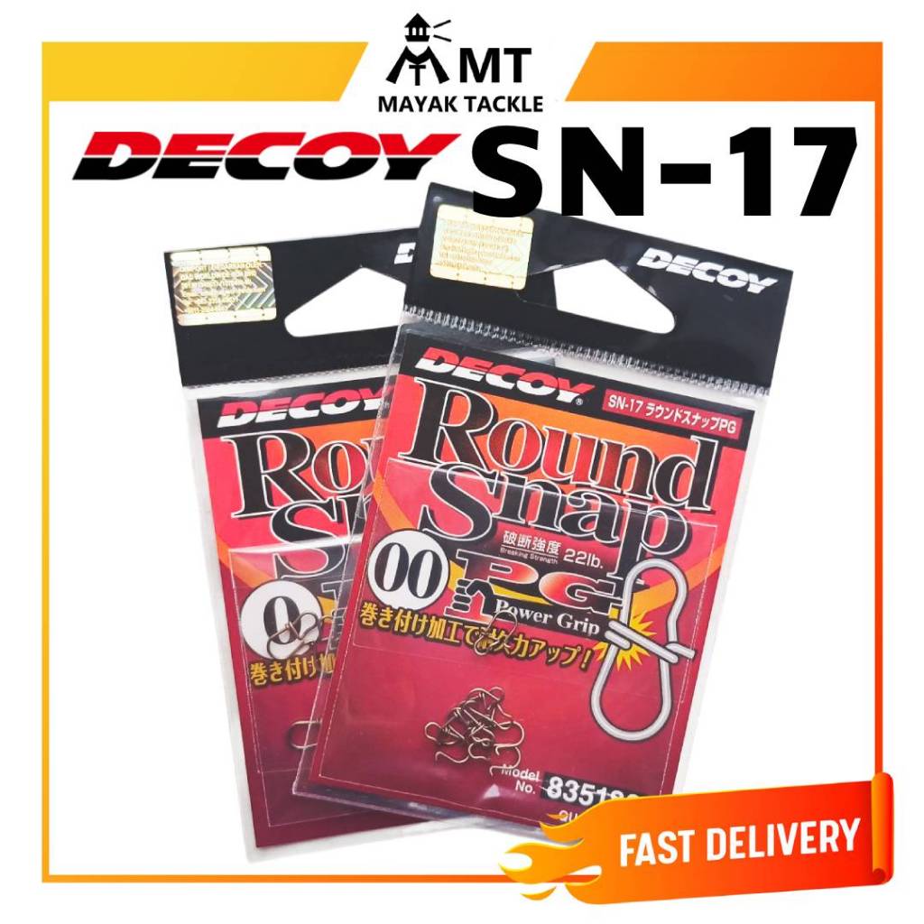 Decoy SN-17 Round Snap PG Power Grip – Taille 1 – 30 Lb – 8 Pièces
