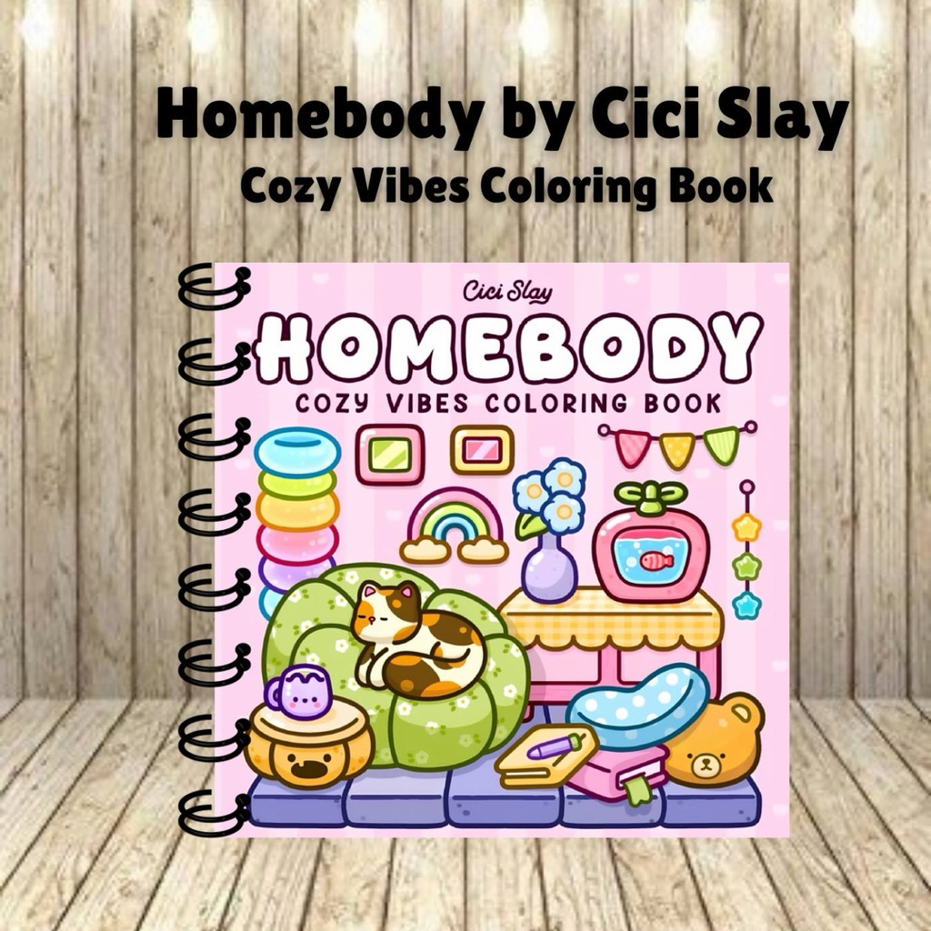 Homebody by cici slay coloring book 40 coloring pages Acrylic Coloring ...