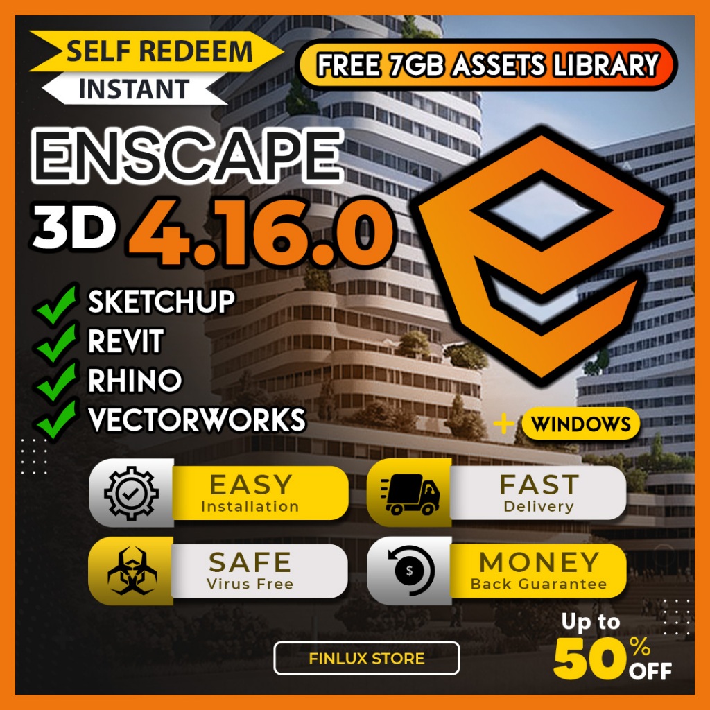 Enscape 3D v4.16 Assets Library For SketchUp/Revit/Rhino/VectorWorks ...