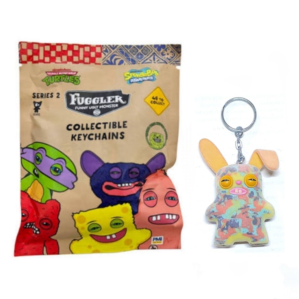 FUGGLER Collectible Keychain SERIES 2 - Catch Me RABID RABBIT (MULTI ...