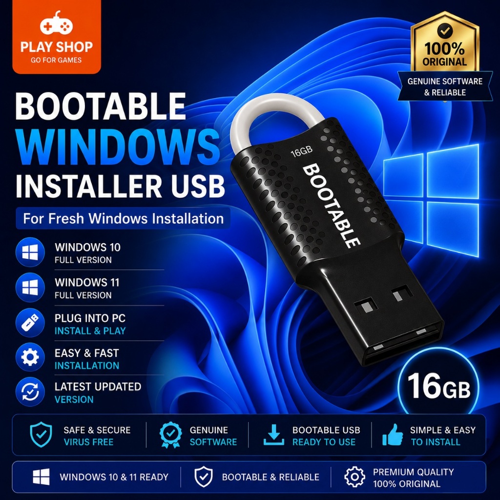 Windows 10 new installer 16Gb bootable Pendrive USB FOR Install Restore ...