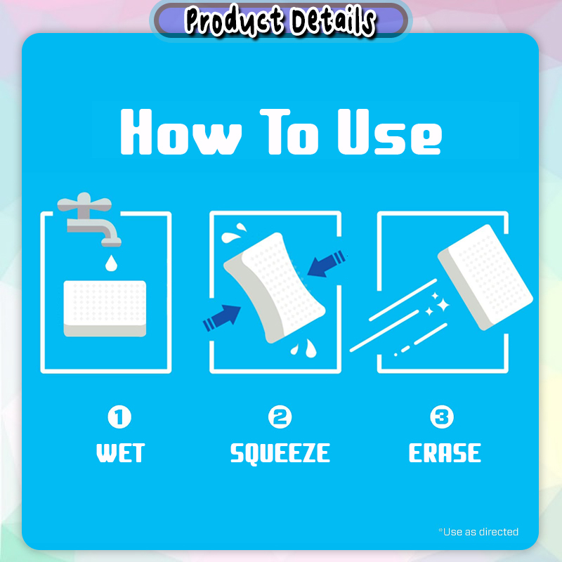 [Little B House] Nano Magic Sponge Cleaning Rub Dishwashing