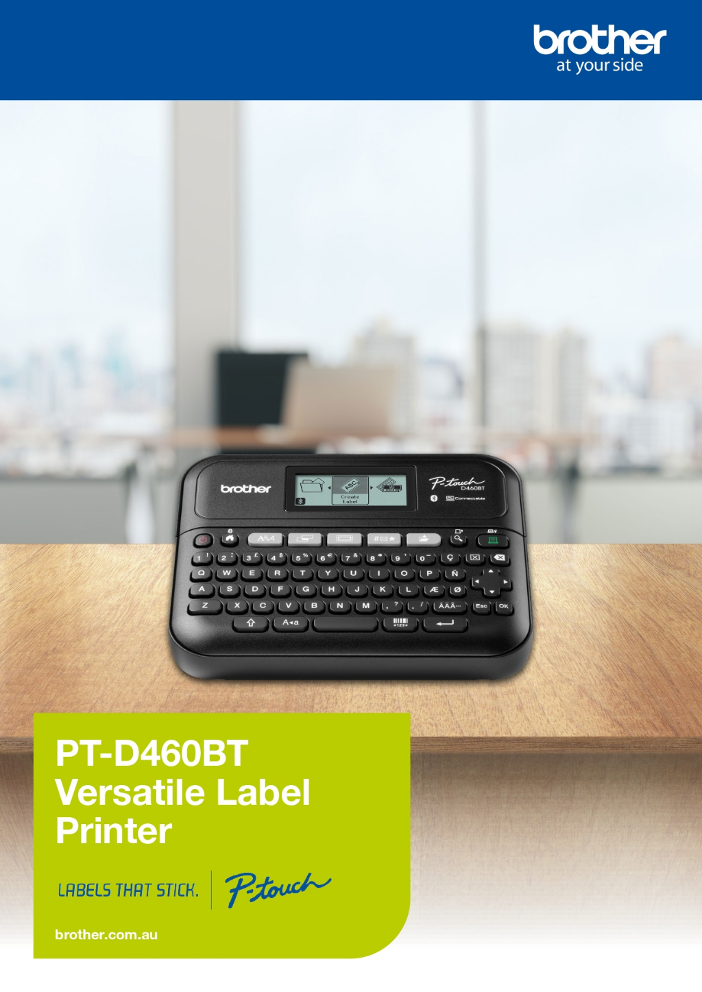 Brother PT-D460BT Professional Label Printer – Desktop, Bluetooth ...