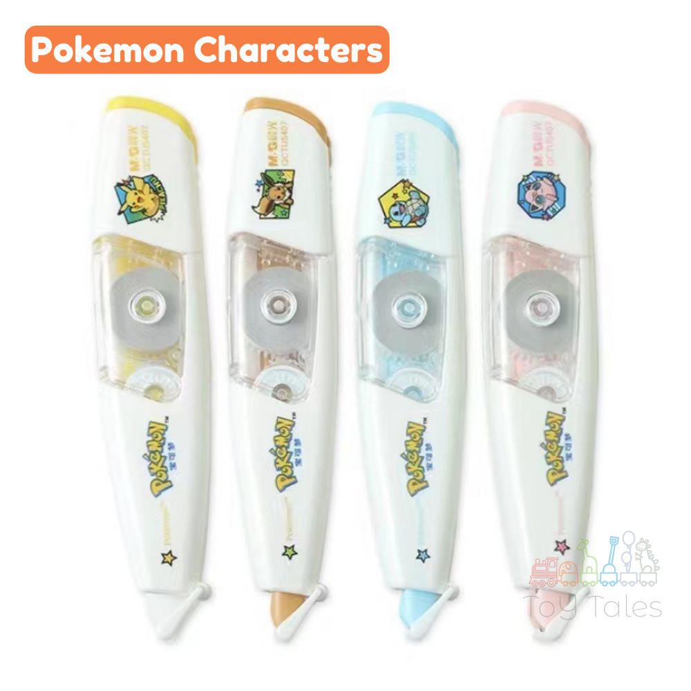 ToyTales CORRECTION TAPE Pokemon Stationery For Kids Stationary Pikachu Liquid Paper 宝可梦 小孩文具