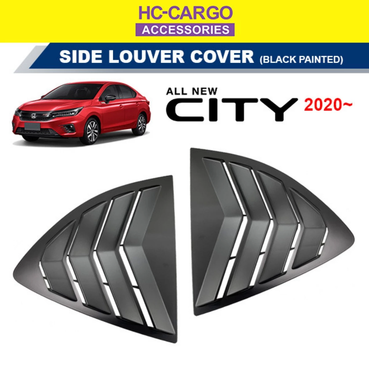 Hc Cargo Honda City 2020 2024 GN2 Hatchback Sedan Matte Black