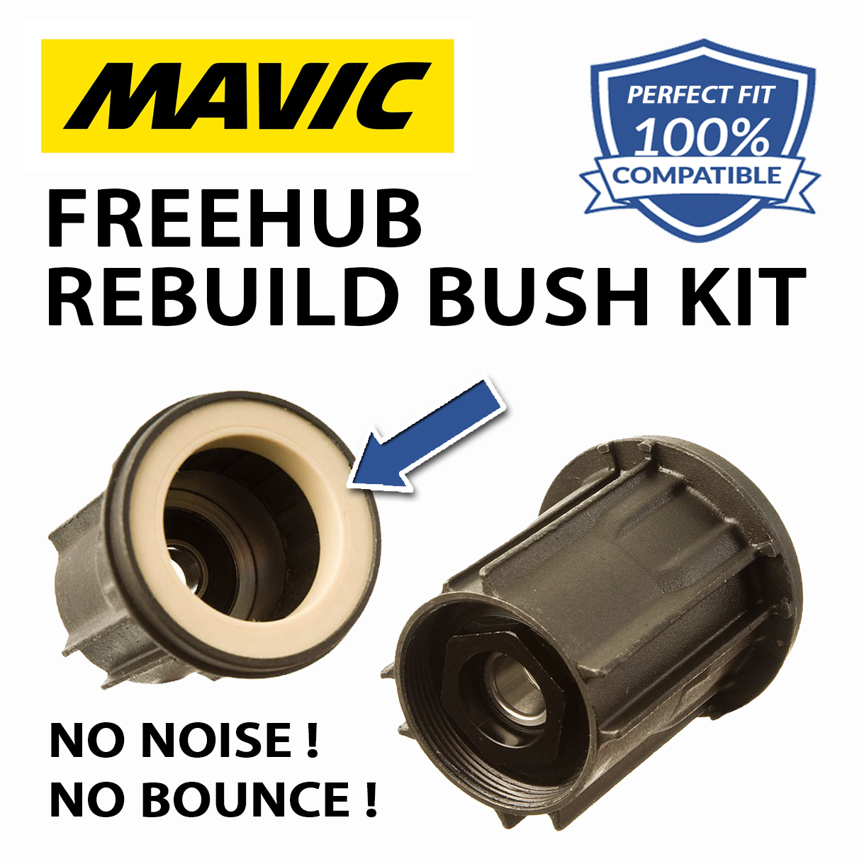 Graphite Bushing Mavic Crossmax Freehub Bushing Rebuild Kit - Foto 9
