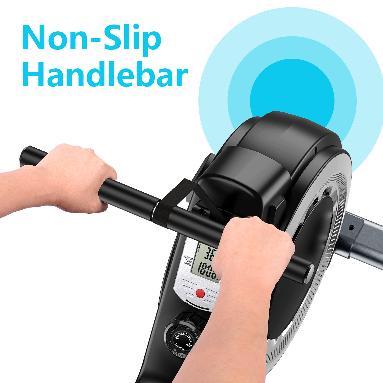 OneTwoFit 16 Level Resistance Rowing Machine with Magnetic Resistance ...