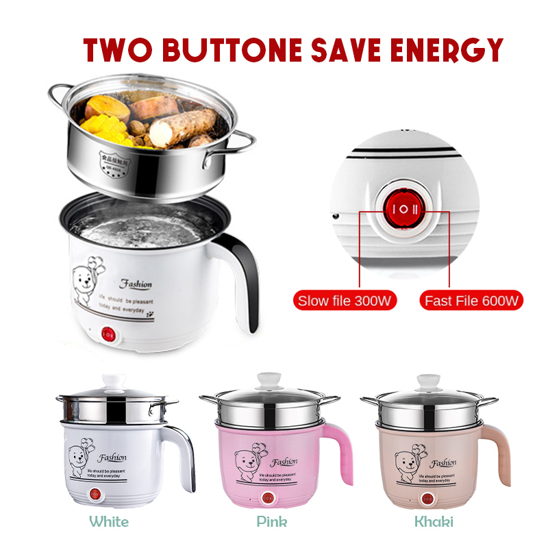 Mini Hot Pot Nonstick Portable Electric Cooker Household Noodles Cooker