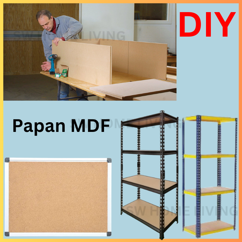 Papan MDF board DIY thickness 3mm 6mm 9mm 12mm 15mm 18mm board sheet