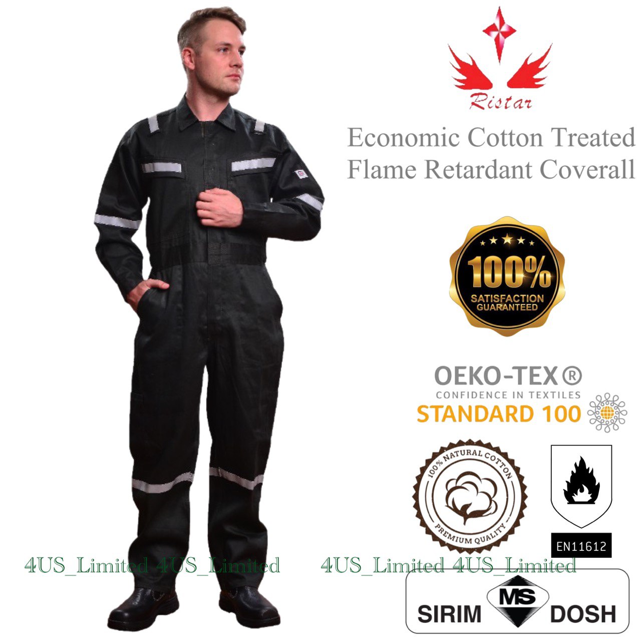 BLAZESAFE FIRE RETARDANT COVERALL FRC (SIRIM) -PPE SAFETY COVERALL ...
