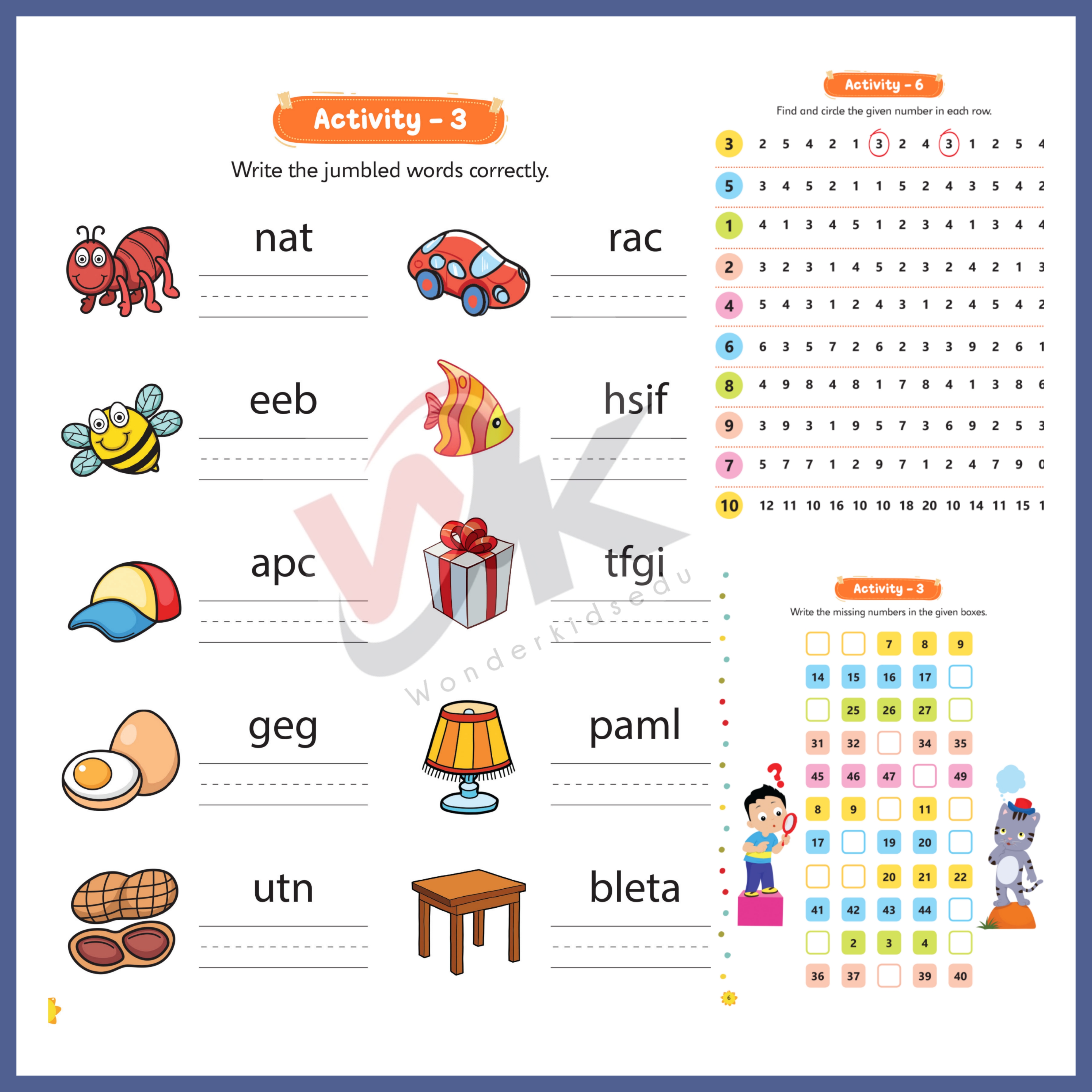 Activity Books For Kids 101 Magic Maths 101 Never Bored Activity Book ...