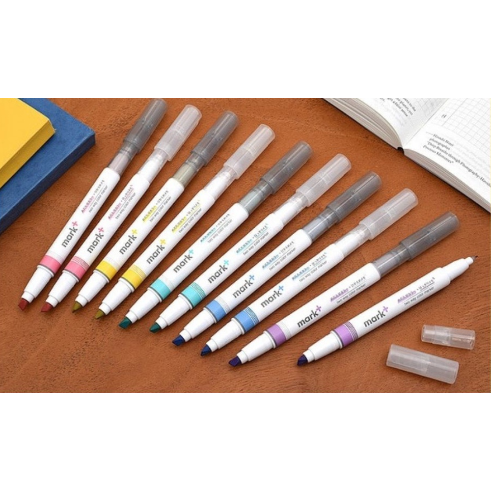 Kokuyo PM-MT200 Mark+ Two Way Color Highlighter Fineliner Marker PM ...