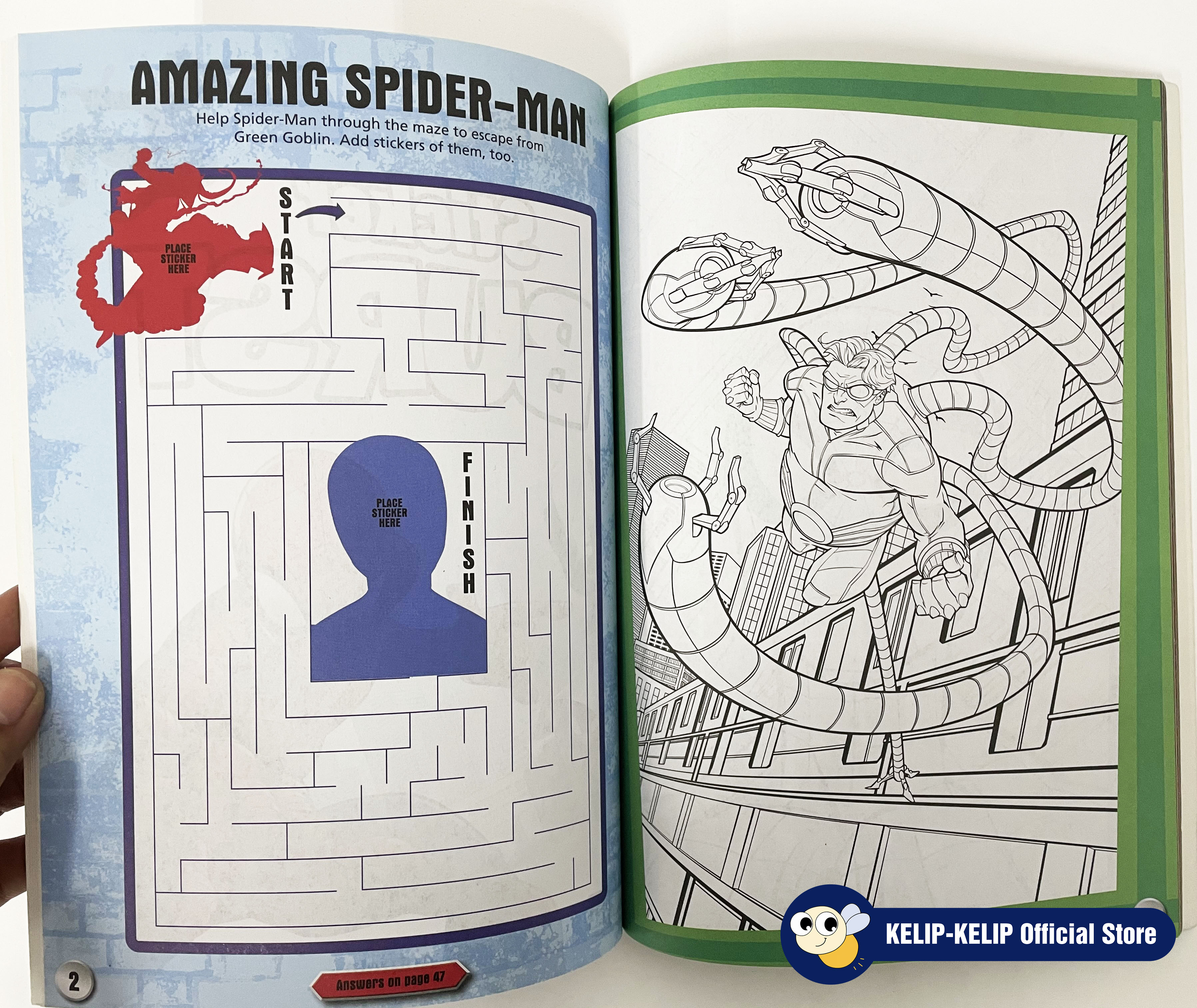 Marvel Spiderman Sticker Burst Book With 250 Stickers & Activities For ...