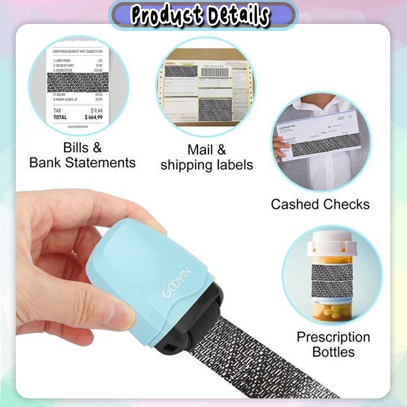 [Happy Kids] Data Privacy Stamp Roller Security Stamp Privacy Cover