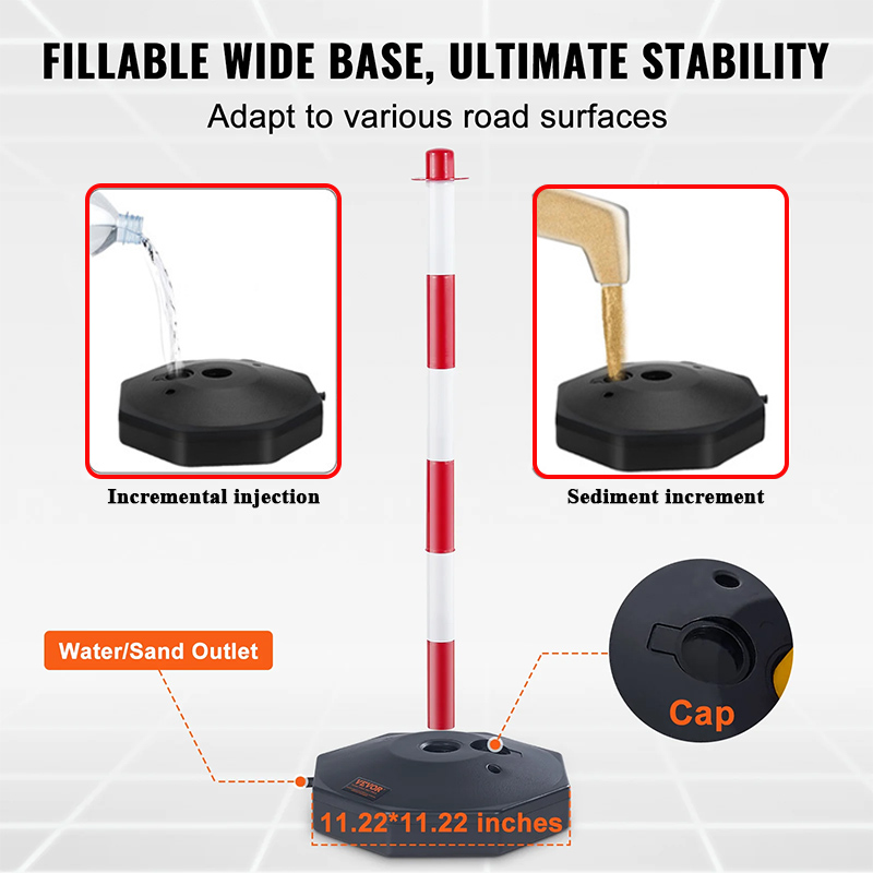 85cm Warning Column Traffic Insulated Safety Column Parking Cone Heavy ...