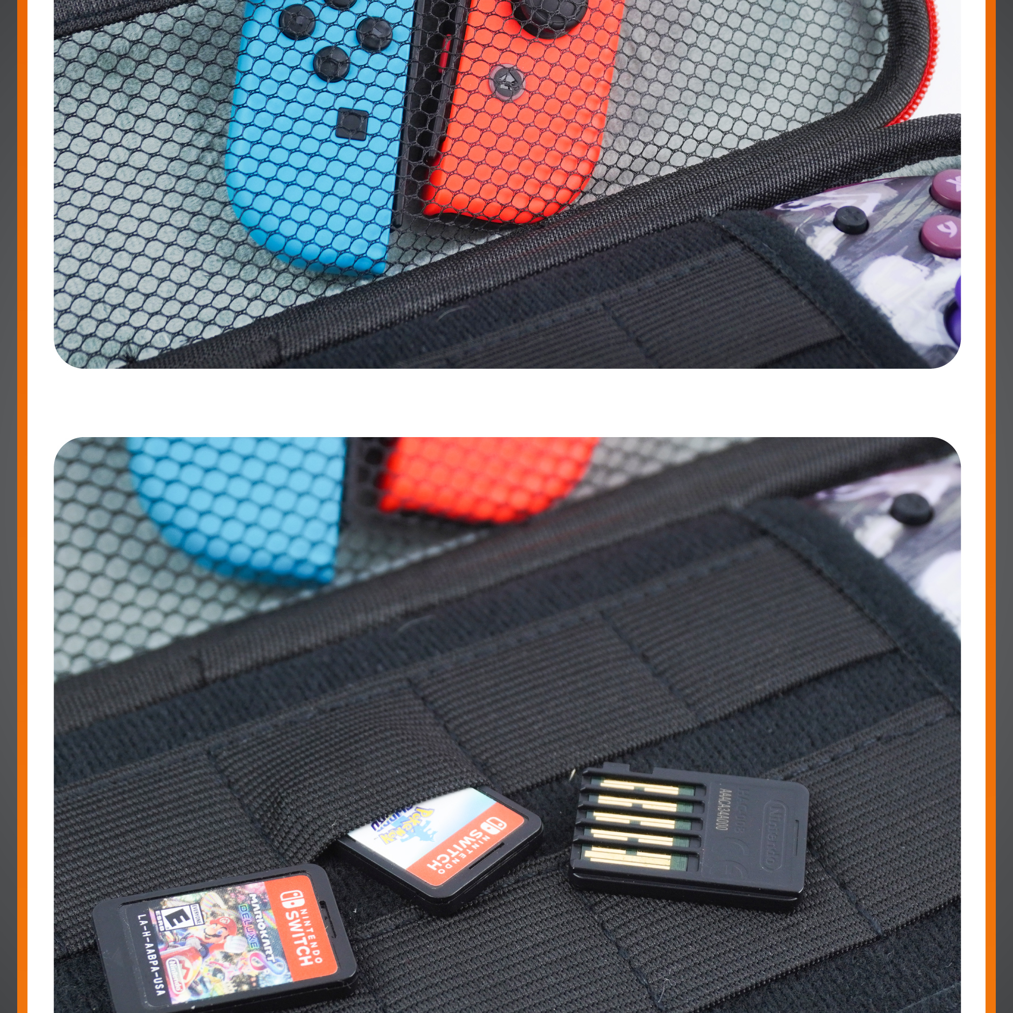 Nintendo Switch OLED V1 V2 Split Pad Pro Controller Pouch Bag Carry