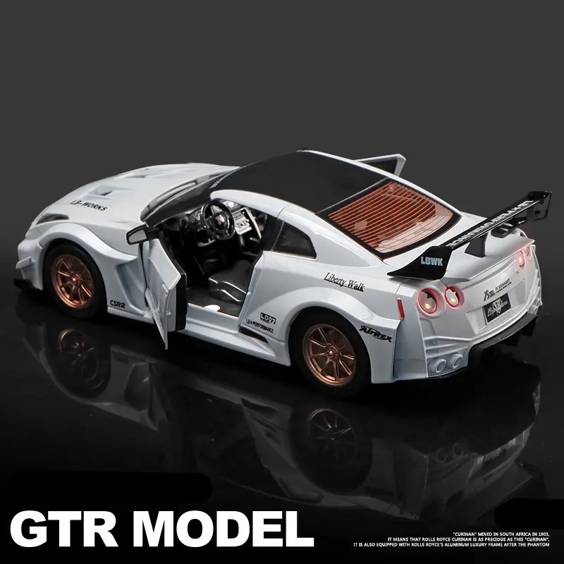 FEO Skyline 1/24 Gtr R35 csr2 GTR 35 Diecast Car Model Alloy Car ...