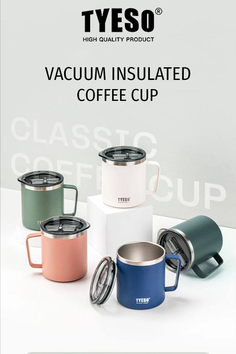 TYESO Hot And Cold Stainless Steel Insulated Thermal Coffee Cup (400ml