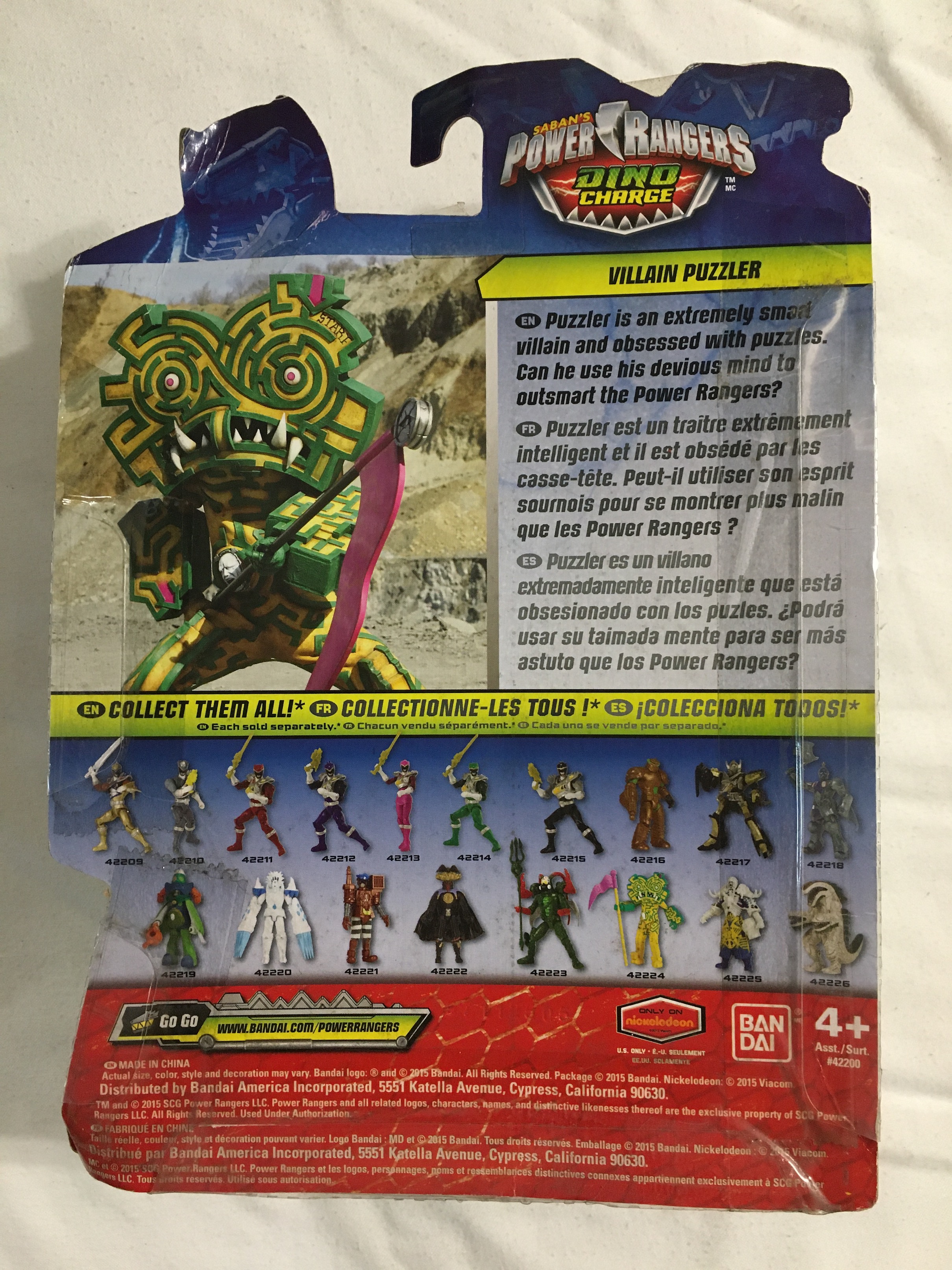 POWER RANGERS DINO CHARGE DINO CHARGER 5 INCH VILLAIN FIGURES (SET OF 5 ...