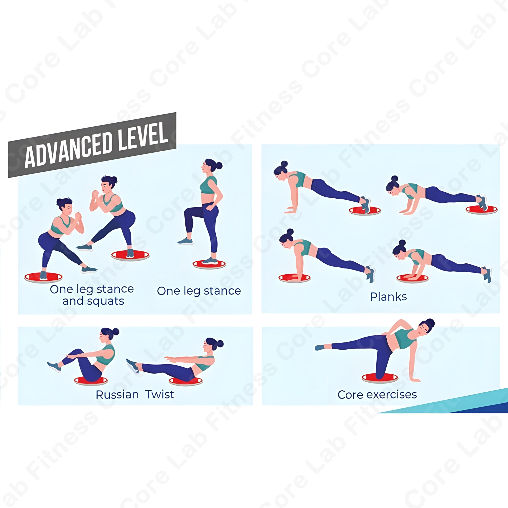 【CoreLab】Balancing Board for Core Stability Strength Training