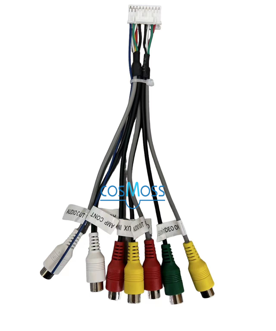 CAR ANDROID PLAYER OEM SOCKET USB REVERSE CAMERA RCA GPS ANTENNA 4G SIM ...