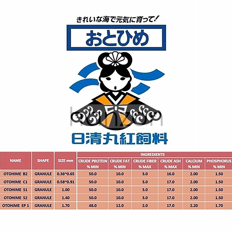 Pellet Otohime Fish Food (50Gram/100Gram) (B2/C1/S1/S2/EP1) | Shopee ...