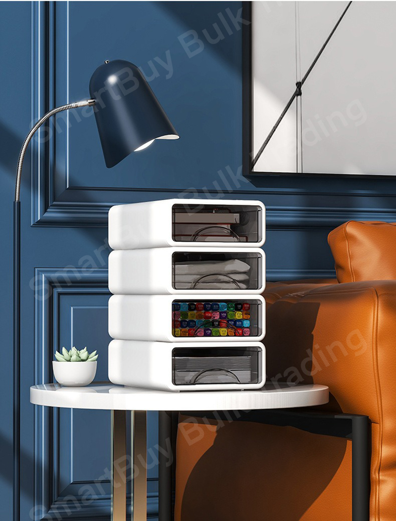 Modular Multi-Layer Stackable Desktop Storage Box Drawer Organizer for ...