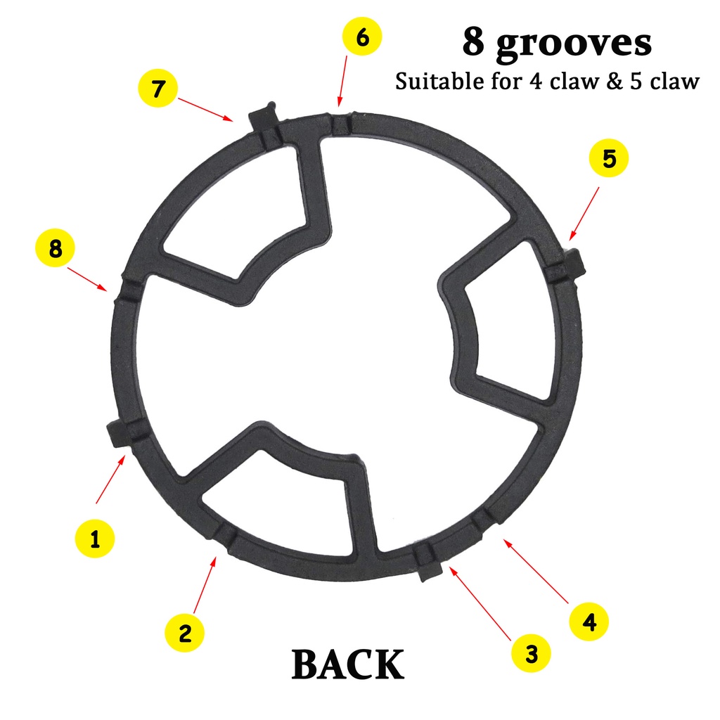 Non Slip Cast Iron Stove TrivetsBracket Cast Iron Durable Cookware Pan