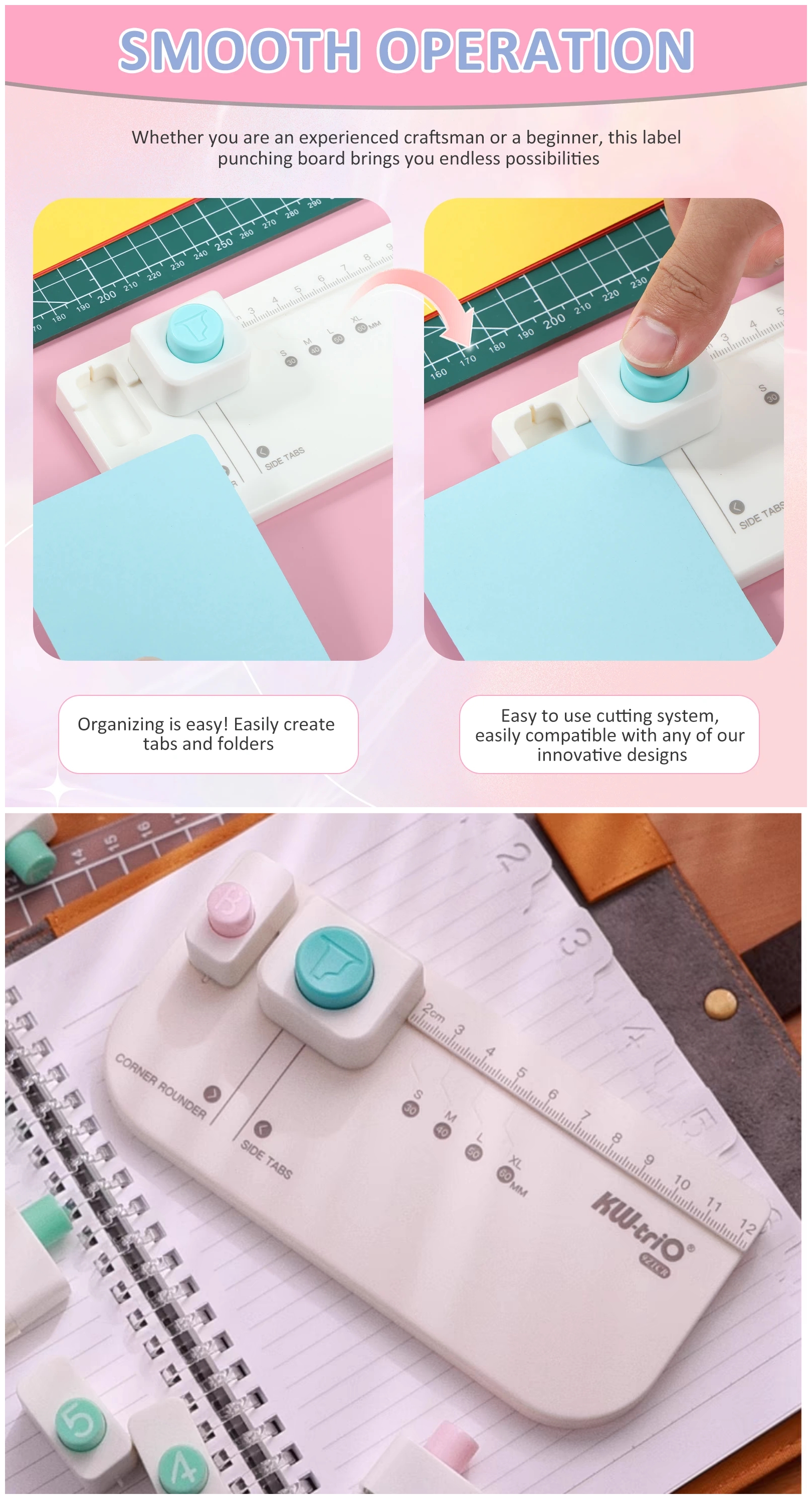 Multipurpose Planner Dividers Maker I Index Tab Punch Board Page ...