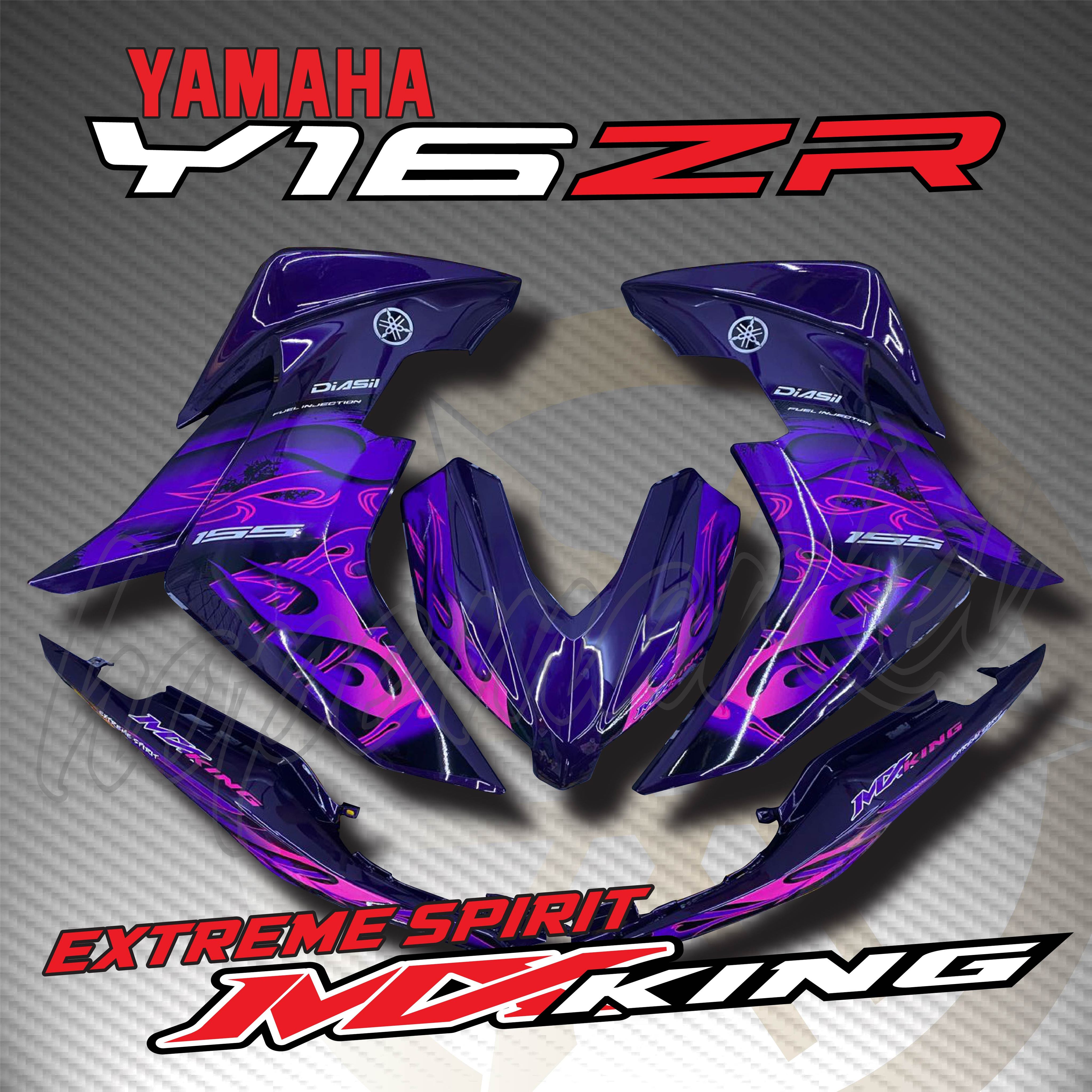 STRIPE MOTOR YAMAHA Y16ZR 155 VVA TRIBAL X FIRE FLAME CUSTOM BODY ...