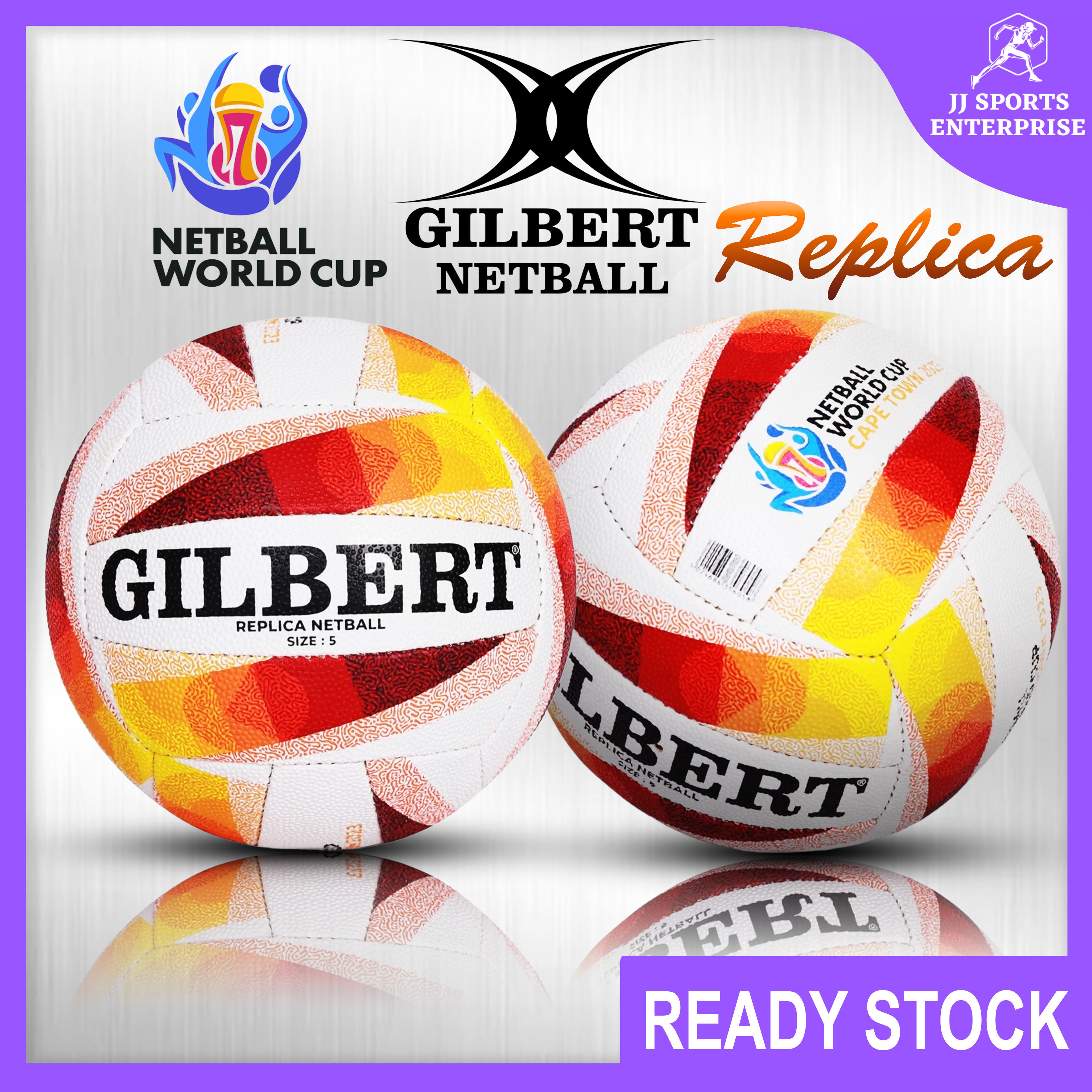 Gilbert Netball (Size 5) Gilbert NWC 2023 Replica Netball Bola Jaring ...