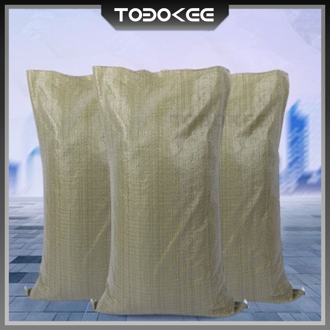 Large PP Woven Guni Bag Sand Courier Storage Plastic Gunny Sack Recycle