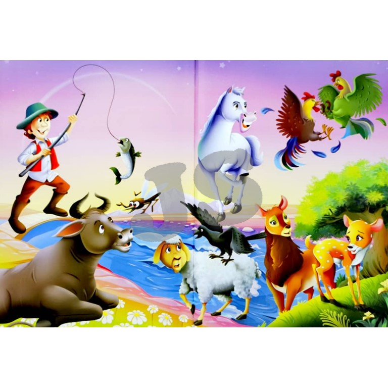 MY COLOURFUL 101 AESOP'S FABLES UNIQUE COMPILATION OF TALES PADDED ...