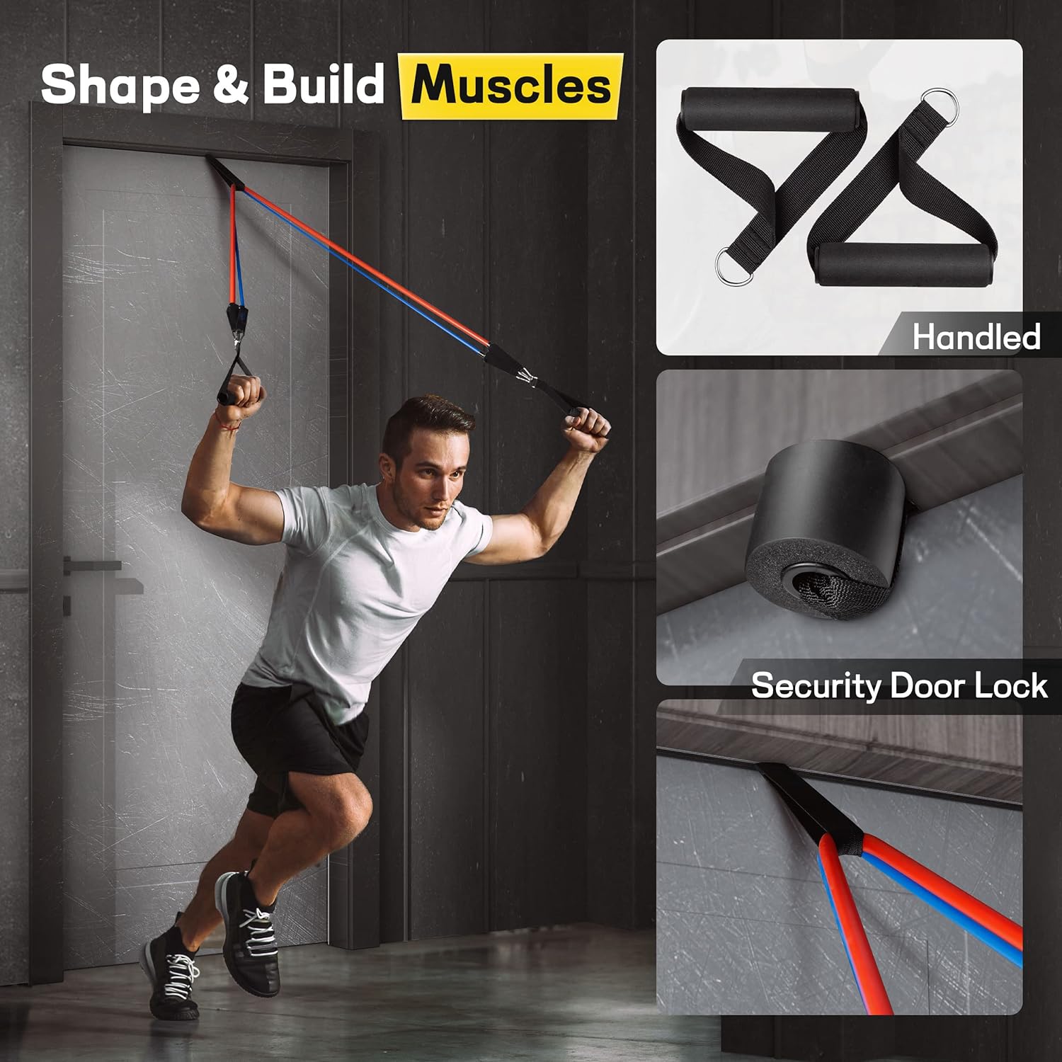 MasonGymTM Resistance Band Body Fitness Rope Equipment Pull Rope ...