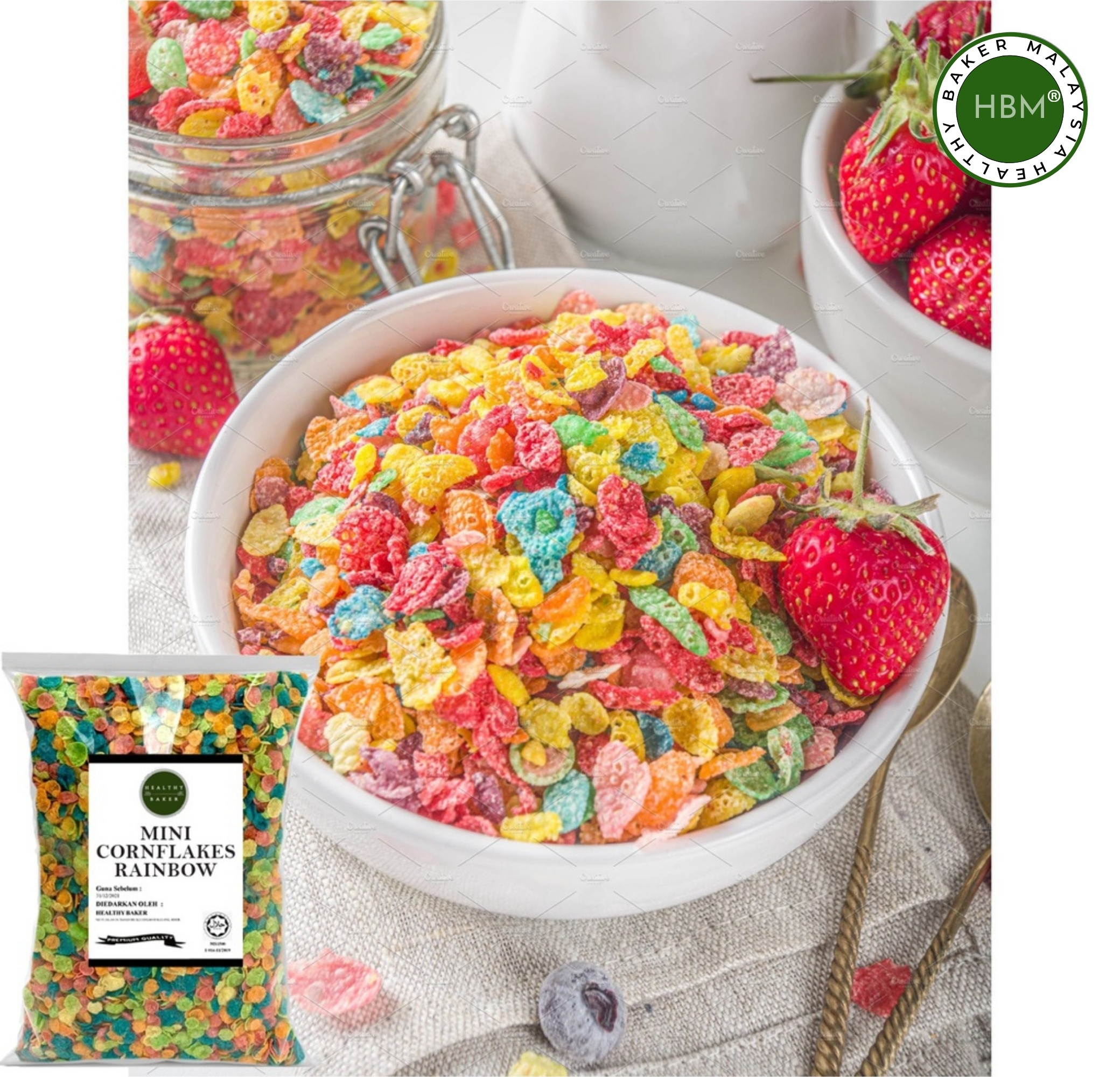 Colorful Cornflakes/Mini Cornflakes Rainbow 500g/1kg | Shopee Philippines