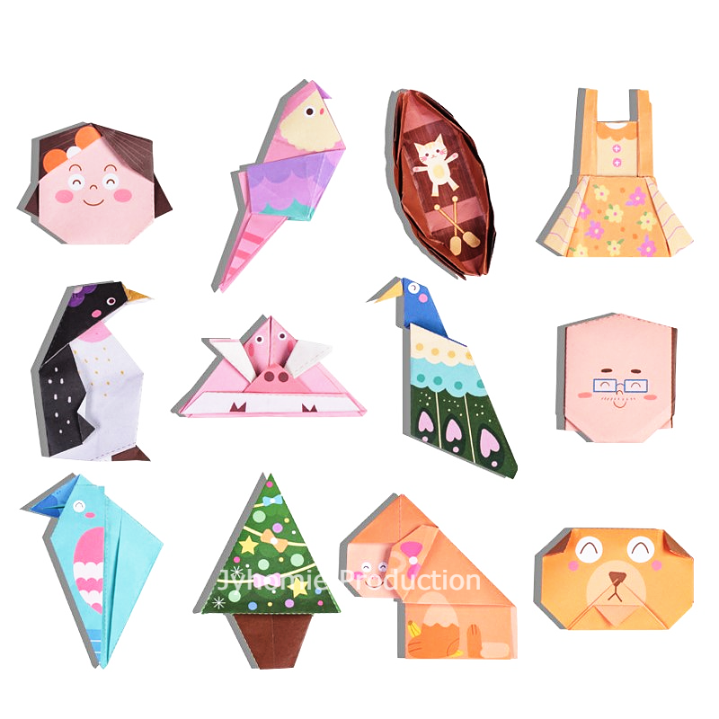 Kid Art Craft Papercraft Origami Folding Cutting Sticker Papercraft ...