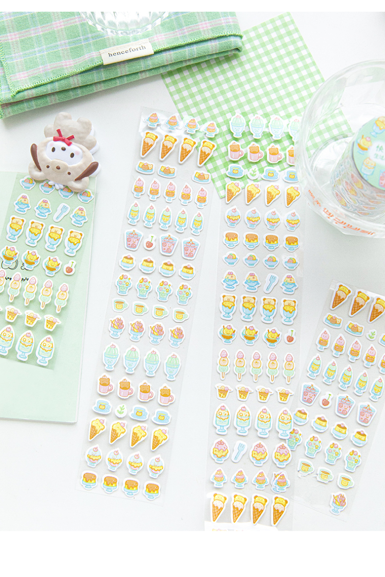 INS Korean Style Life Expression Series Die Cut Mini Deco Stickers Roll ...