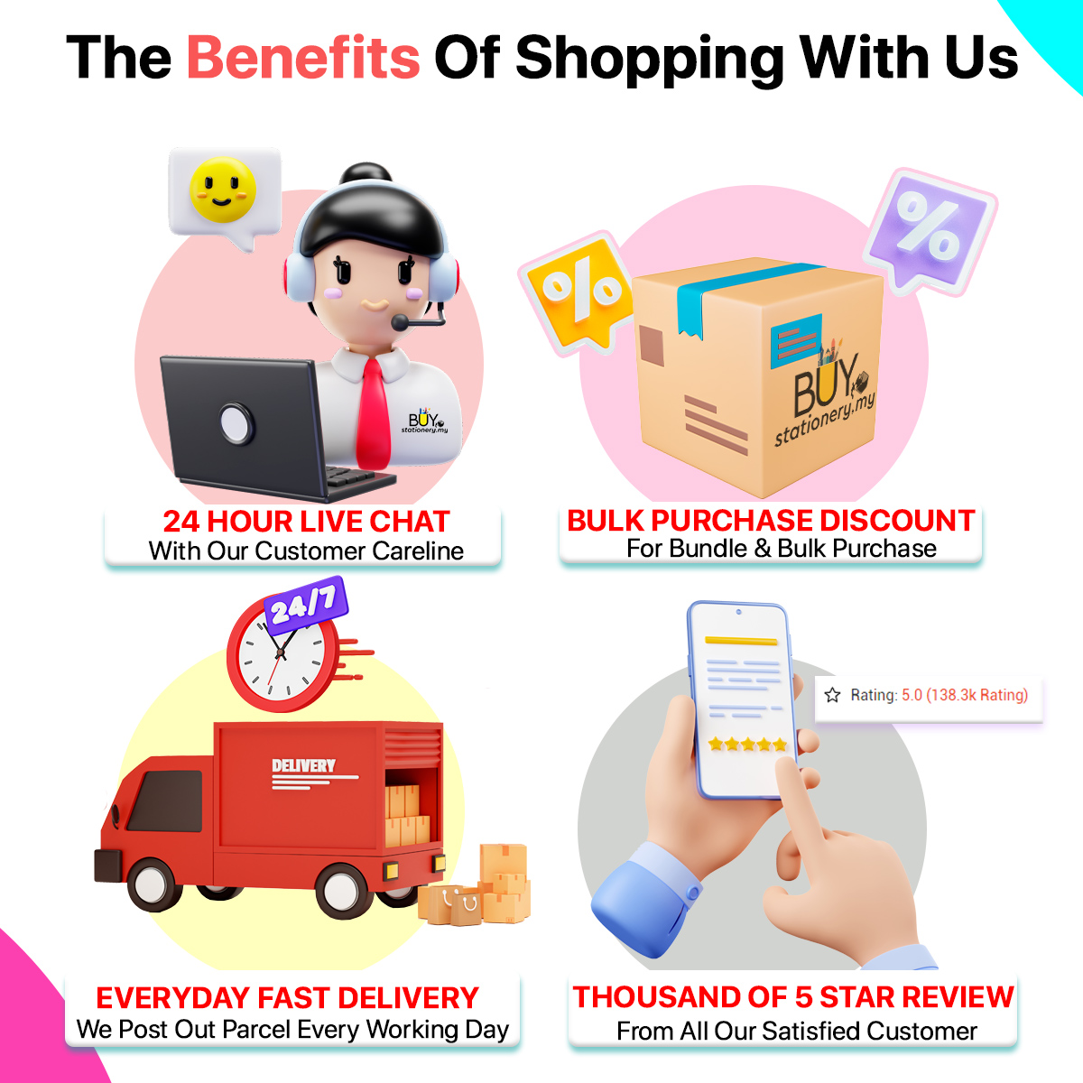 Staedtler Luna Jumbo Color Pencil 12s 12L 24L (BOX) Kids Color Pencils