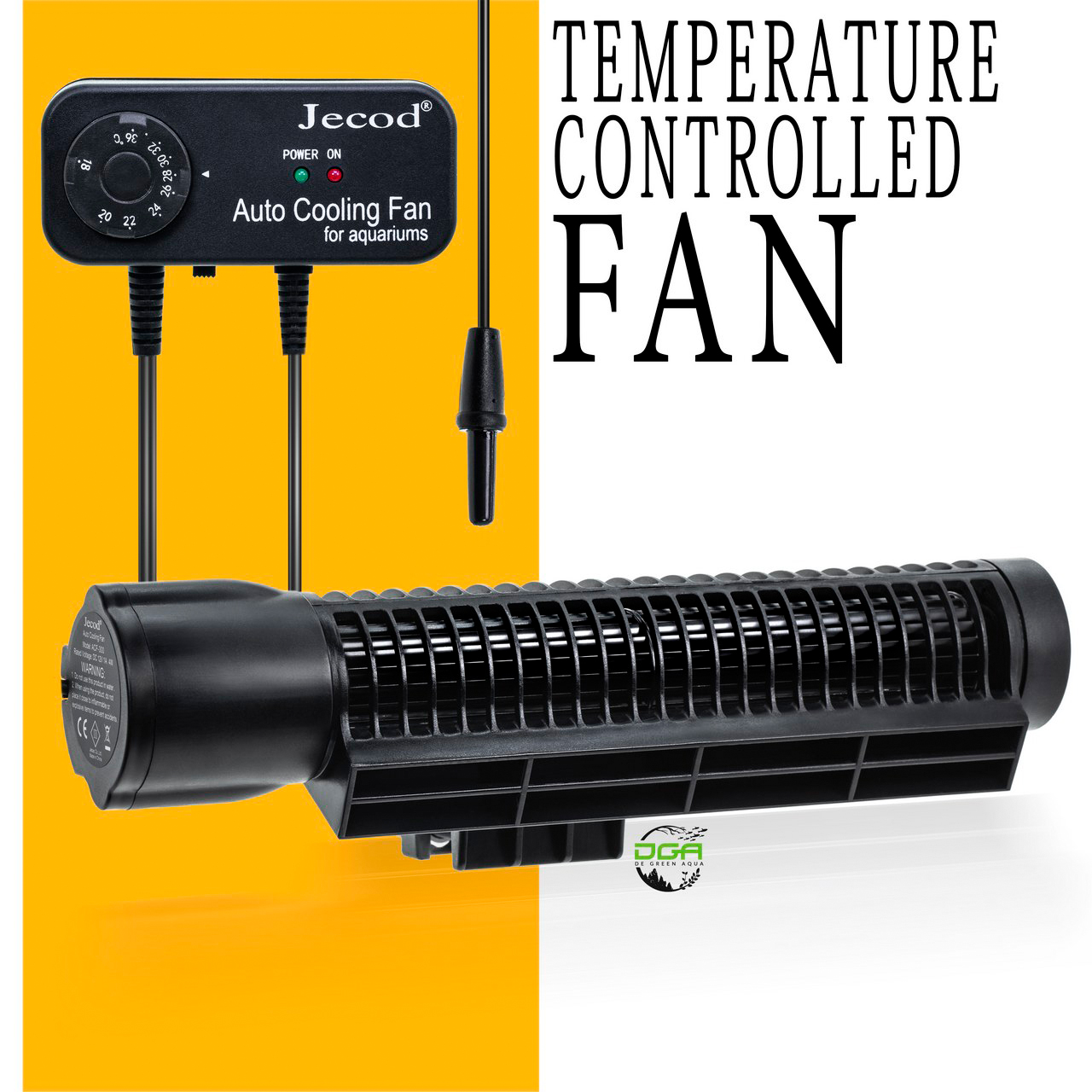 Jecod Aquariums Automatic Aquarium Temperature Settings Cooling Fan 